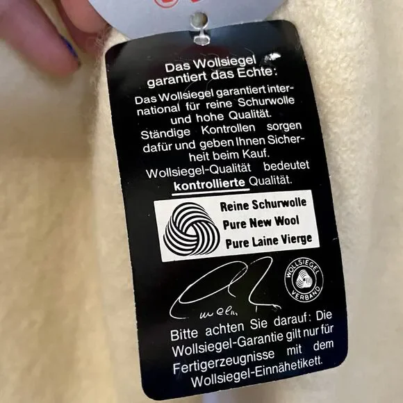 Giesswein Ladies M Cream Pure Wool Jacket Coat Timeless Classic‎ Quiet Luxury - Picture 9 of 12